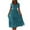 Blue, variant on EQWLJWE Summer Saving!Summer Formal Dresses for Women 2024 Casual Trendy,Women's 2024 Summer Square Neck Short Puff Sleeve Floral High Waist Casual Smocked Flowy A Line Tiered Midi Dress