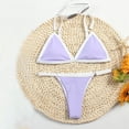 thumbnail image 4 of Conjunto de traje de baño de estilo caliente para mujer, traje de baño Sexy de Color puro a la moda Fridja  nalpqowj21815, 4 of 7