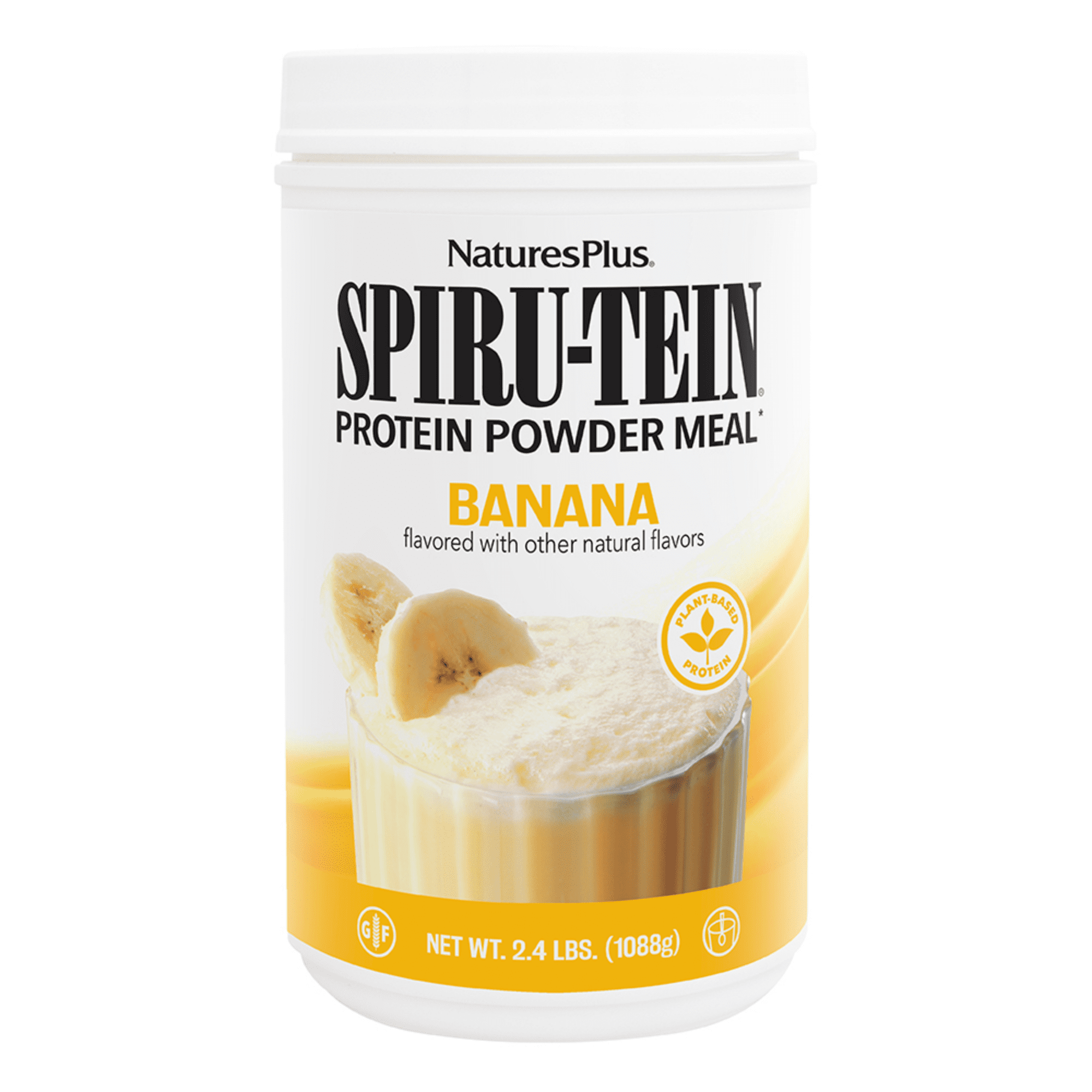 NaturesPlus SPIRU-TEIN, Banana - 2.4 lbs - 32 Servings