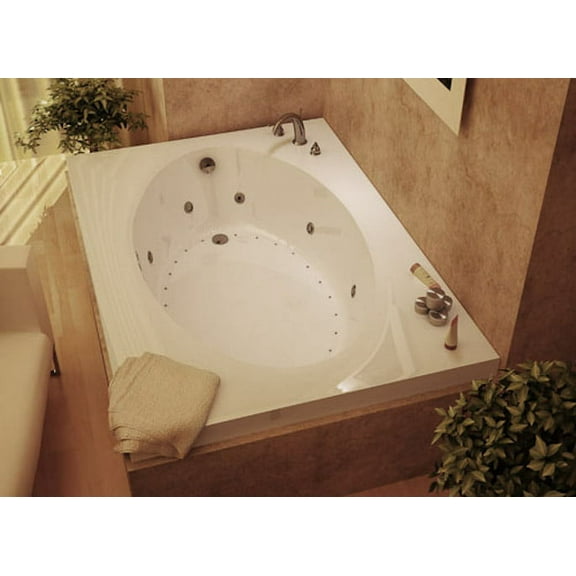 Atlantis Tubs 4260VDL Vogue 42 x 60 x 23 - Inch Rectangular Air & Whirlpool Jetted Bathtub w/ Left Side Pump Placement
