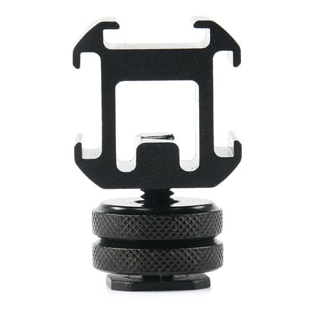 Image of YOUNGNA Camera Hot Shoe Mount Adapter Video Triple Cold Shoe Bracket Light LED Monitors