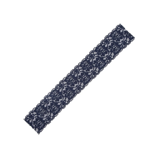 Cinta de encaje de nailon de 6cm, hermoso adorno, ampliamente utilizado, uso seguro, accesorios de ropa, azul real
