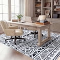 thumbnail image 2 of Washable Area Rug for Living Room, 4'x6' Aztec Tribal Non-Slip indoor Floor Mat, Soft Low Pile & Stain Resistant Carpet for Bedroom, Dining Room, Kitchen, Entryway, Nursery, 2 of 8