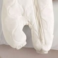 thumbnail image 6 of Baby Winter Fleece Lined Snowsuit Quilted Bear Ear Hooded Romper Full Zipper Warm Jumpsuit Outfit, 6 of 7