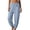 d26-Light Blue, variant on KPOPLK Summer Casual Pants for Women Cotton Linen Straight Leg Slacks Drawstring Solid Lounge Pants Trousers with Pockets Size XXL,Light Blue