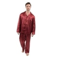 thumbnail image 1 of Leveret Mens Satin Pajamas Christmas 2 Piece Pajama Set Size Small-XXX-Large) (Hearts, XXX-Large), 1 of 1