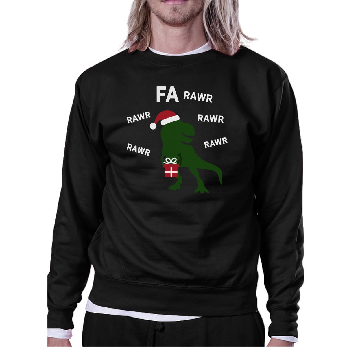 Details about   Fa Rawr Rawr Rawr T-rex Christmas Pullover Fleece Humorous Gifts 