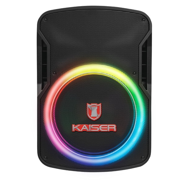 Bocina Bluetooth Kaiser MSA-7515MX 15 pulgadas con Luz LED más Tripié y Micrófono