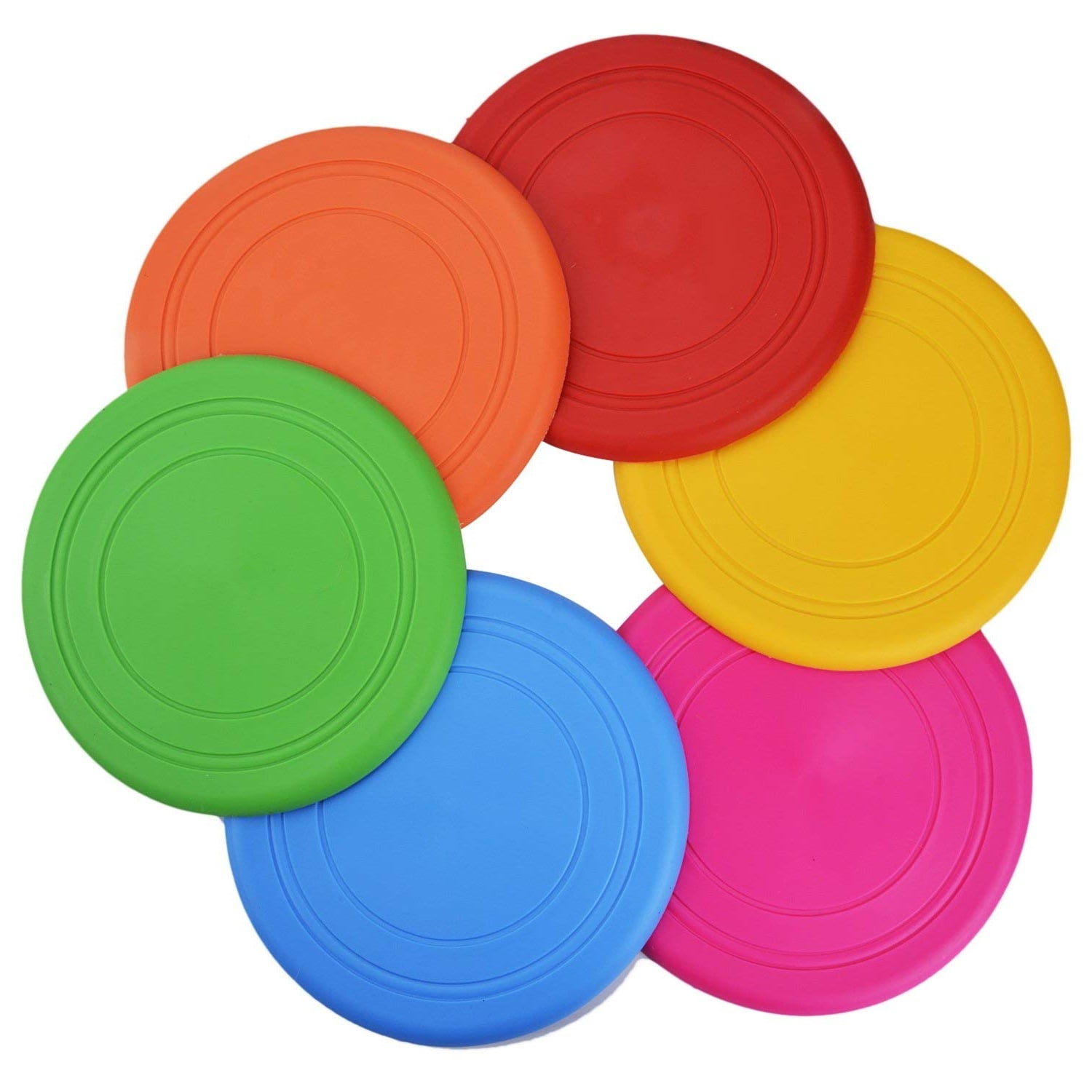 Silicone Pet Dog Flying Saucer Disc Toy for Exercise Training Tool OK 