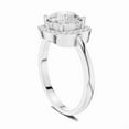 thumbnail image 3 of Zuwelria 2.19 Carat Beautiful Round Cut | D/VVS1 Moissanite Diamond Engagement Ring - Halo Bridal Ring - Promise Ring | 18K White Gold Over Sterling Silver | D/VVS1 Size 5, 3 of 8