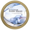 Custom Accessories Leatherette Steering Wheel Cover, Tan