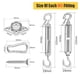 thumbnail image 2 of Accesorios De Fijación De Metal Para Toldo, Kit De Hardware De Acero Inoxidable Para Vela De Sombra Solar Resistente Para Herramienta De Jardín Yuarrent HA035877-00, 2 of 6