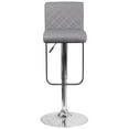 thumbnail image 6 of Flash Furniture Contemporary Gray Vinyl Adjustable Height Barstool with Drop Frame and Chrome Base, 6 of 6