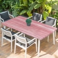 thumbnail image 2 of Pink Table Cloths for 6 Foot Rectangle Tables, Vintage Modern Abstract Art Ombre Patio Waterproof Elastic Fitted Tablecloths, Washable Rectangular Table Cover for Camping, 2 of 8