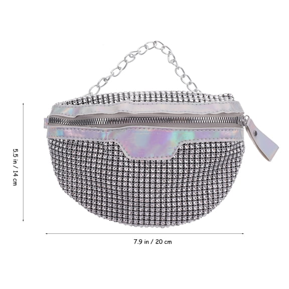 RENACLIPY Shiny Waist Bag Lightweight Waist Storage Pouch for Daily Use