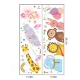 thumbnail image 2 of Tz-animal6Pegatinas de pared de animales, decoración de elefante, león, mono, conejo, jirafa, oso, decoración de pared artesanal, decoración de guardería, decoración del hogar extr, 2 of 5