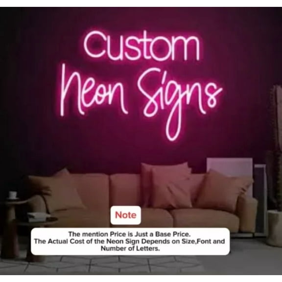 Free Design Personalized Custom Neon Signs Night Light Beer Bar Wall Art Decor