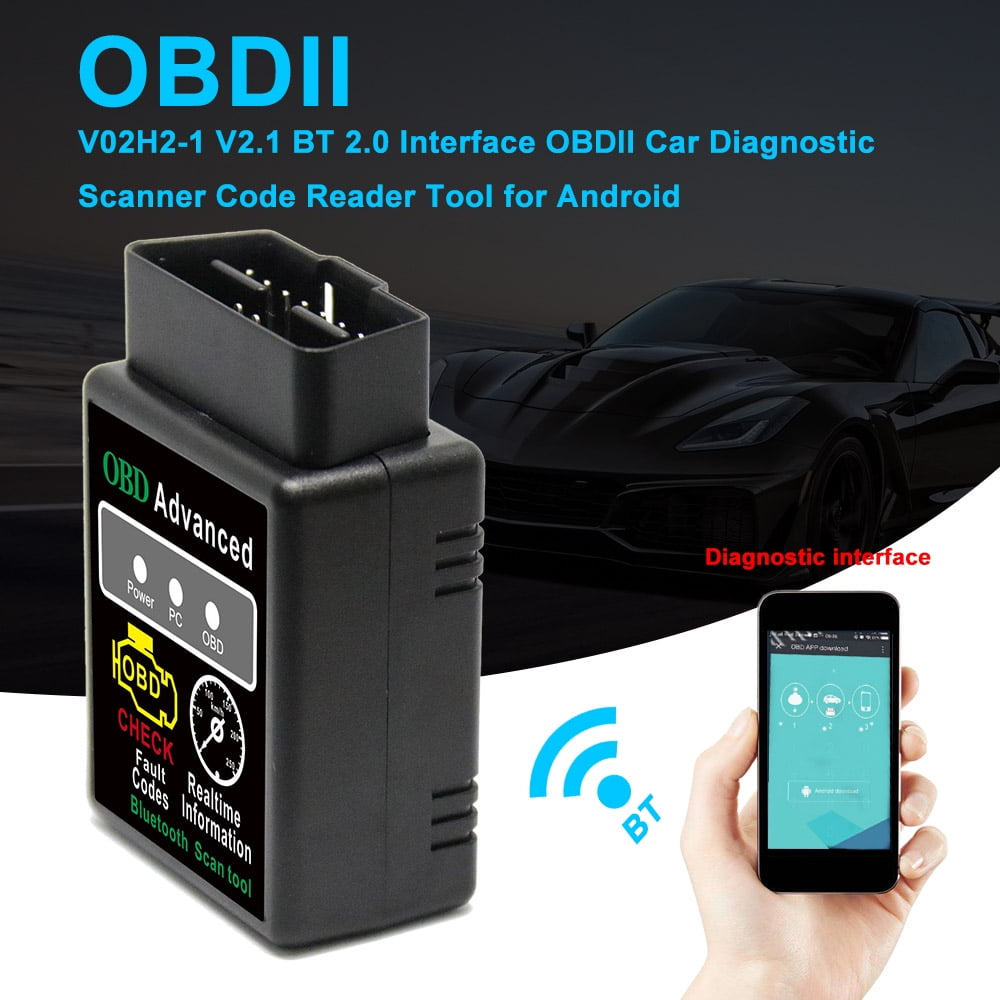 OBD 2 Bluetooth Adapter and App WOHOOH Obd2 Bluetooth Scanner Compatible with All Phone /& Windows Devices/ Car Diagnostic Tool Mini Car Check Engine Light Code Reader