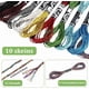 thumbnail image 2 of 10 madejas de hilo de bordar metálico en 10 colores, hilo brillante de poliéster para borlas, ideal para pulseras de la amistad. Incluye hilo brillante para bordar., 2 of 9
