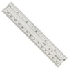 Westcott 6" Acrylic Ruler, Imperial, Metric, Clear, 0.04 lb., for Office, 1 Count