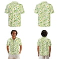 thumbnail image 2 of Xixirimido Daisy Flowers Green Print Matching Sets for Beach Vacation Men's Hawaiian Shirt & Women's Sleeveless Midi Dress Hawaiian Matched Couples Summer Outfits, 5XL, 2 of 7