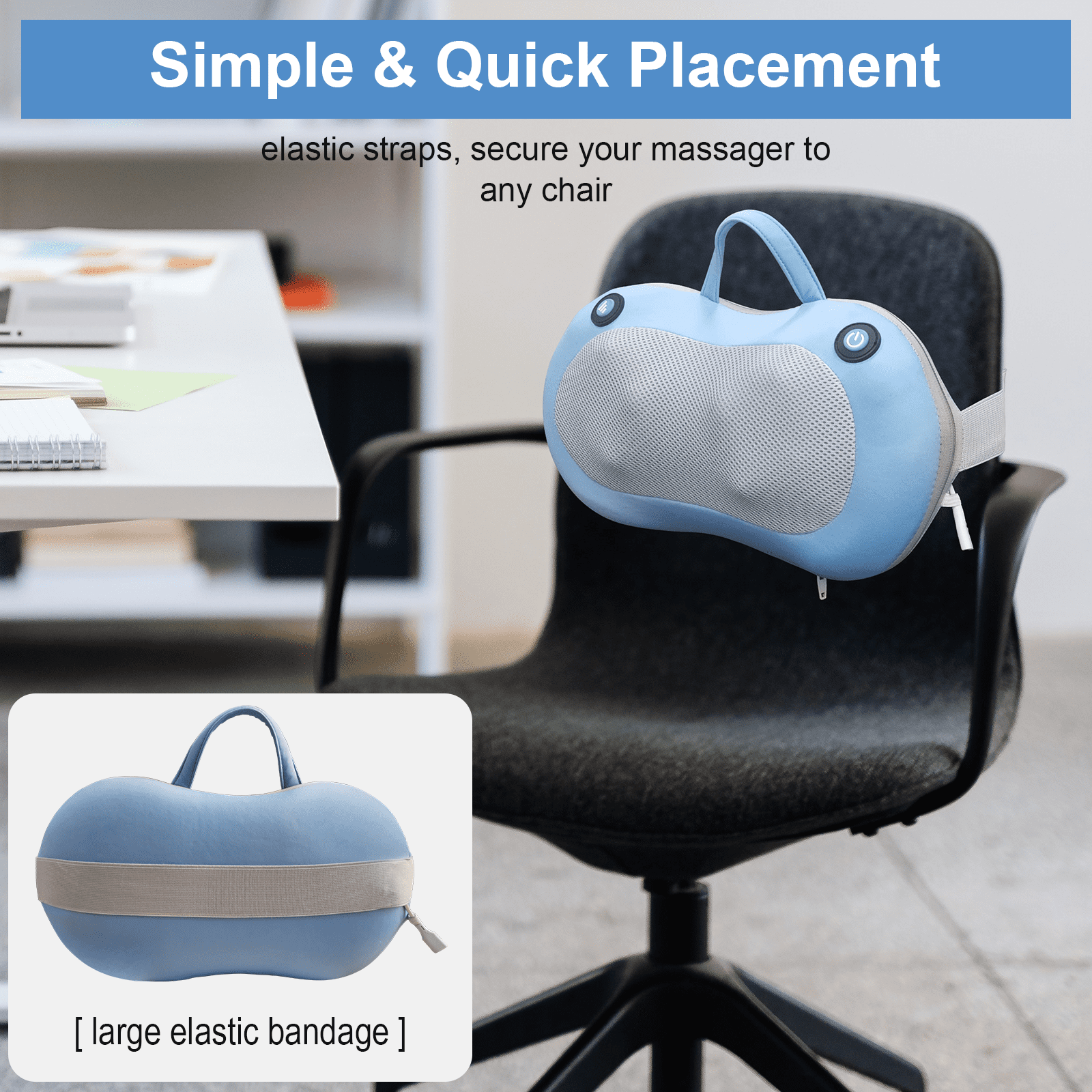 Ifgoooo Neck Massager,Back Massager with Heat,Shoulder Deep Tissue Massager,3D Deep Kneading Massage Pillow,Husband/Men Valentines Day Gifts for Her/Boyfriend/Him/Women