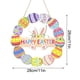 thumbnail image 3 of Decoraciones de Pascua, adornos de Pascua, regalos de Pascua, decoración de Pascua, colgante de puerta, porche delantero festivo, colgante de corona de Pascua de madera, colgante de puerta, 3 of 6