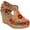 Tan, variant on Womens Leather Mexican Huarache Sandal, Wedge Platform Sandals