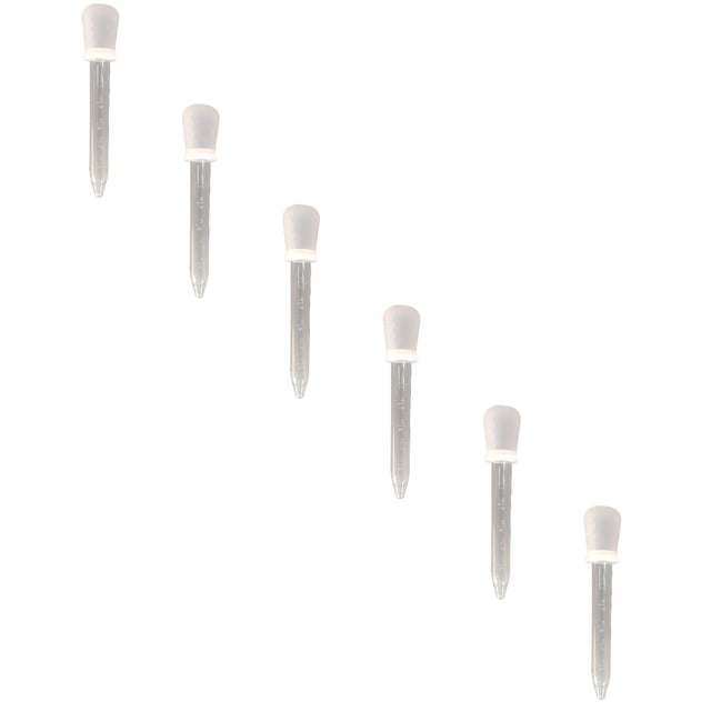 Yuehao Compte-Gouttes pour Médicaments ba-by, Pipette Graduée en Silicone de 5 ml pour l'Alimentation des Nourrissons, Outil Réutilisable de Transfert de Liquide pour la Maison, Pipette Portable pour l'Approvisionnement en Jus et en Eau (Blanc)