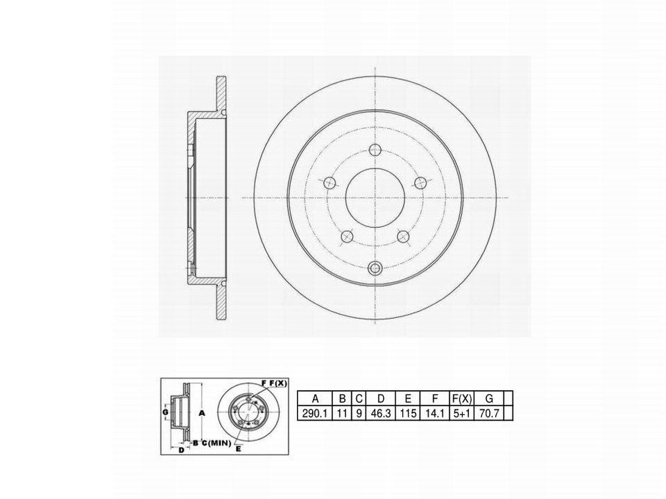 Winstop Brake Rotor, Rear WS238676, Buick Rendezvous 2007-2002