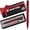Regal Red, variant on Bastion Aluminum Slim Bolt Action Pen, Jet Black, Ballpoint Refillable, 1 Count