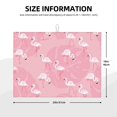 thumbnail image 2 of Balery Pink Flamingos and Flowers Alfombrilla de Secado para Cocina, 18x24 Pulgadas, Súper Absorbente para Platos y Encimeras, 2 of 7