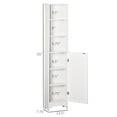 thumbnail image 3 of HomCom Jewelry Armoire with Mirror and 18 LED Lights, Wall-Mounted and Over-The-Door Cabinet with 3 Mountable Heights, White, 3 of 8