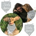 thumbnail image 5 of 1 Pc Pet Dog Bandana 30.7x14.9inch(78x38cm) Party Animal Balloon Triangle Pet's Bandana Adjustable Comfortable Pet Bibs Washable Cotton Scarf Kerchief for Large Dog Pet Festival Grey, 5 of 6