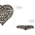 thumbnail image 7 of Comfify Cast Iron Heart Trivet with Rust Brown Finish, 7 of 7