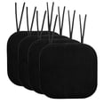 thumbnail image 1 of Cojín para silla Sweet Home Collection, espuma viscoelástica, 40 x 40 cm, color negro, 1 of 5