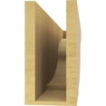 thumbnail image 4 of 5"W x 30"D x 10"H Thin Van Buren Rough Cedar Woodgrain TimberThane Corbel, Primed Tan, 4 of 6