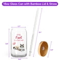 thumbnail image 5 of Every Fart is Love Note Ragdoll Guilty Face Happy Valentine's 16oz Glass Cup Mug Cat Lover Kitten Owner Gifts Idea Glass Can with Bamboo Lid and Straw - 01016, 5 of 5