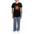 thumbnail image 4 of CafePress - Internal Sun Women's Dark Pajamas - Women's Short Sleeve Print T-Shirt and Pants Dark Cotton Pajama Set, 4 of 7
