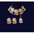 thumbnail image 4 of Traditional Artificial Imitation Jewellery Ethnic Wear Kundan Studded Metal Pearl Gold Plated Choker Necklace set Earring Maang Tikka(NRAKNDN3155A5MTL), 4 of 4