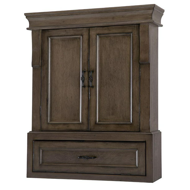 Storage Wall Cabinet In Distressed Grey, Home Decorators Naples Outdoor Furniture