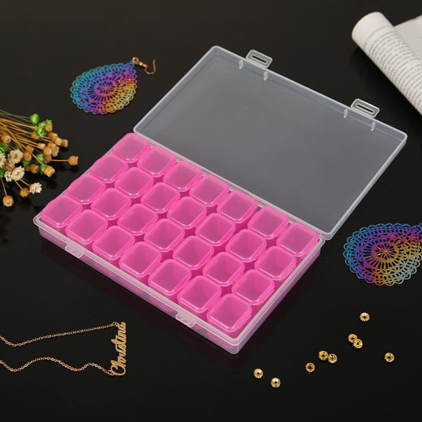 Cuadros Decorativos Joyero de 28 rejillas, organizador de cuentas de cristal con bordado de diamantes, caja de almacenamiento Ndcxsfigh Nuevos Originales