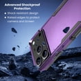 thumbnail image 3 of 3-in-1 Entronix Bundle for iPhone 17 Pro Max. Heavy Duty Phone Case, 1 Screen Protector, Purple, 3 of 8