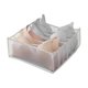 thumbnail image 4 of Underwear Bra Socks Organizer Storage, Washable Foldable Drawer Clothes Organizer (Creamy White-6 Grids), 4 of 5