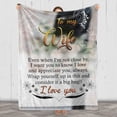 thumbnail image 3 of to My Wife Blanket, Best Gift for Your Life Partner with Quotes, Gift for Wife, Valentine's Day Gifts, Birthday Gift, for Wife, Supersoft and Cozy Blanket (60" X 80") (BK4142NC), 3 of 5