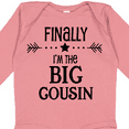 thumbnail image 4 of Inktastic Finally I'm the Big Cousin Boys or Girls Long Sleeve Baby Bodysuit, 4 of 5