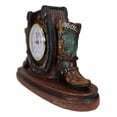 Cowboy Boot Clock Ebros Country Western Star Lucky Horseshoe And Cowboy Boots Analog ...