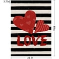 thumbnail image 5 of Valentine Day Flag 28x 40 Large Double Sided Garden Flag Red and White Love Happy Valentine Day House flag Outside Holiday Decoration Yard Flag, 5 of 6