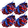 thumbnail image 4 of 8 Pcs Red Metallic Pompoms Cheerleading Props Cheerleading Pom Poms Cheerleading Pompoms Delicate or, 4 of 6