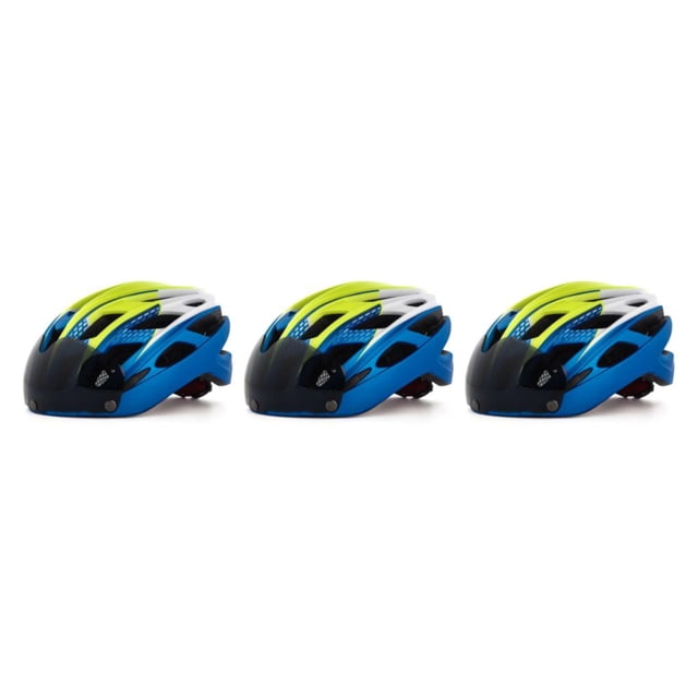 Wosthever Casco de bicicleta ligero para hombres adultos Protección de seguridad y portabilidad Combinado Ajustable Azul Amarillo Tamaño libre Type1 NO1